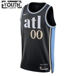 Maillot NBA Atlanta Hawks Personnalisable Nike 2023-24 City Edition Noir Swingman - Enfant